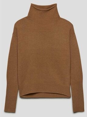 Wilfred Luxe Cashmere
Mockneck sweater 100% Cashmere Sweater in Warm Brown